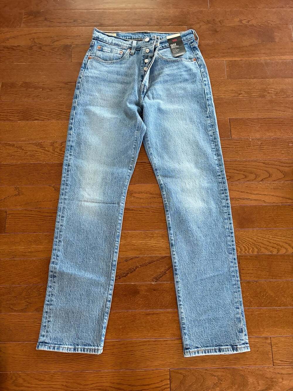 Levi's Premium 501 Original High Rise Straight Leg Jeans